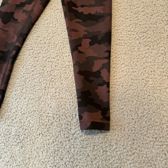 Lululemon Wunder Train High Rise Crop 21" Heritage 365 Camo Brown Earth Multi 4 - Picture 3 of 8